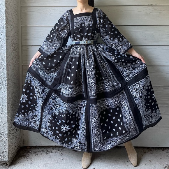 Hand Crafted Dresses & Skirts - Handmade Bandana Dress SKU 10091
